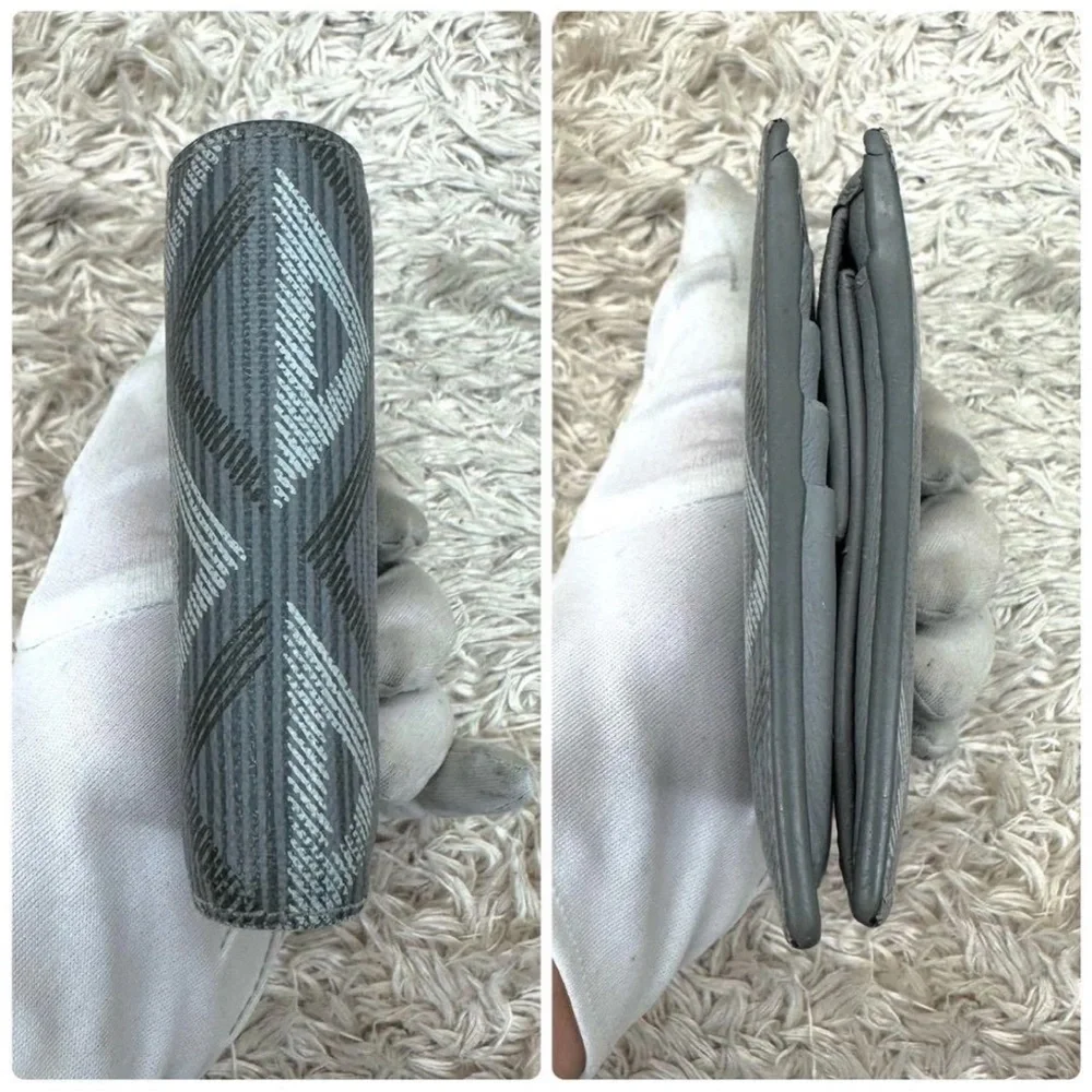 Dior Metallic Gray Patterned Wallet